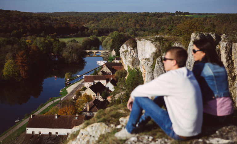 Vue depuis les Rochers du saussois