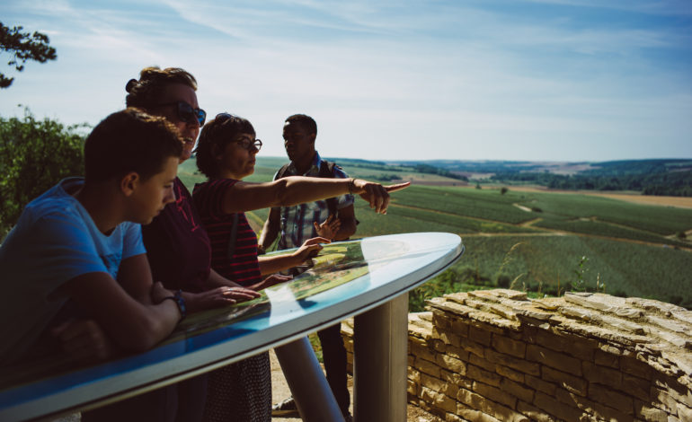 Vue panoramique sur les climats de Chablis