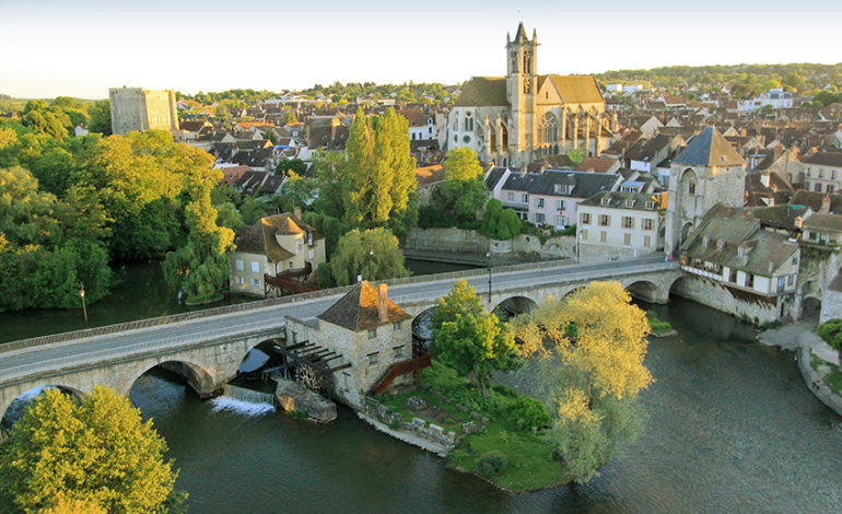 Moret vue aérienne